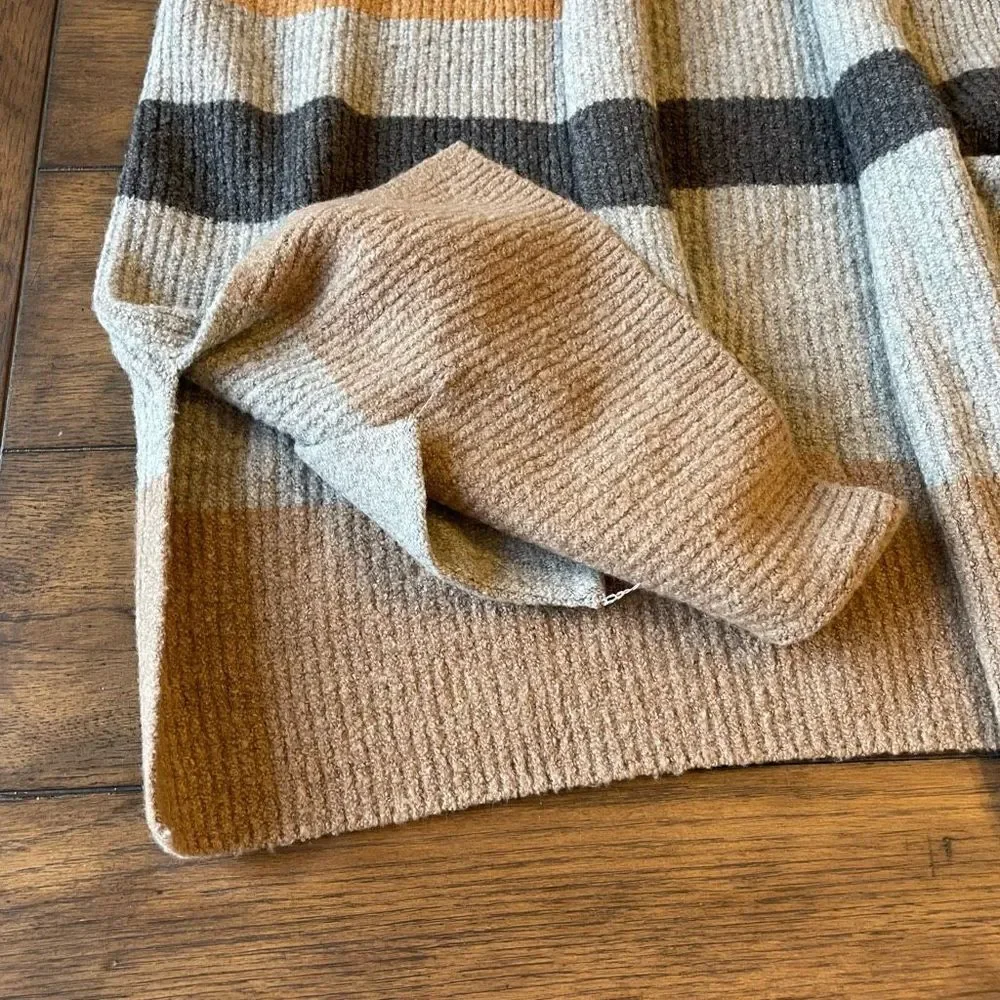 NWT Loft Colorblock Pocket Sweater Vest Size 16/18 Duster Cardigan - Picture 7 of 9